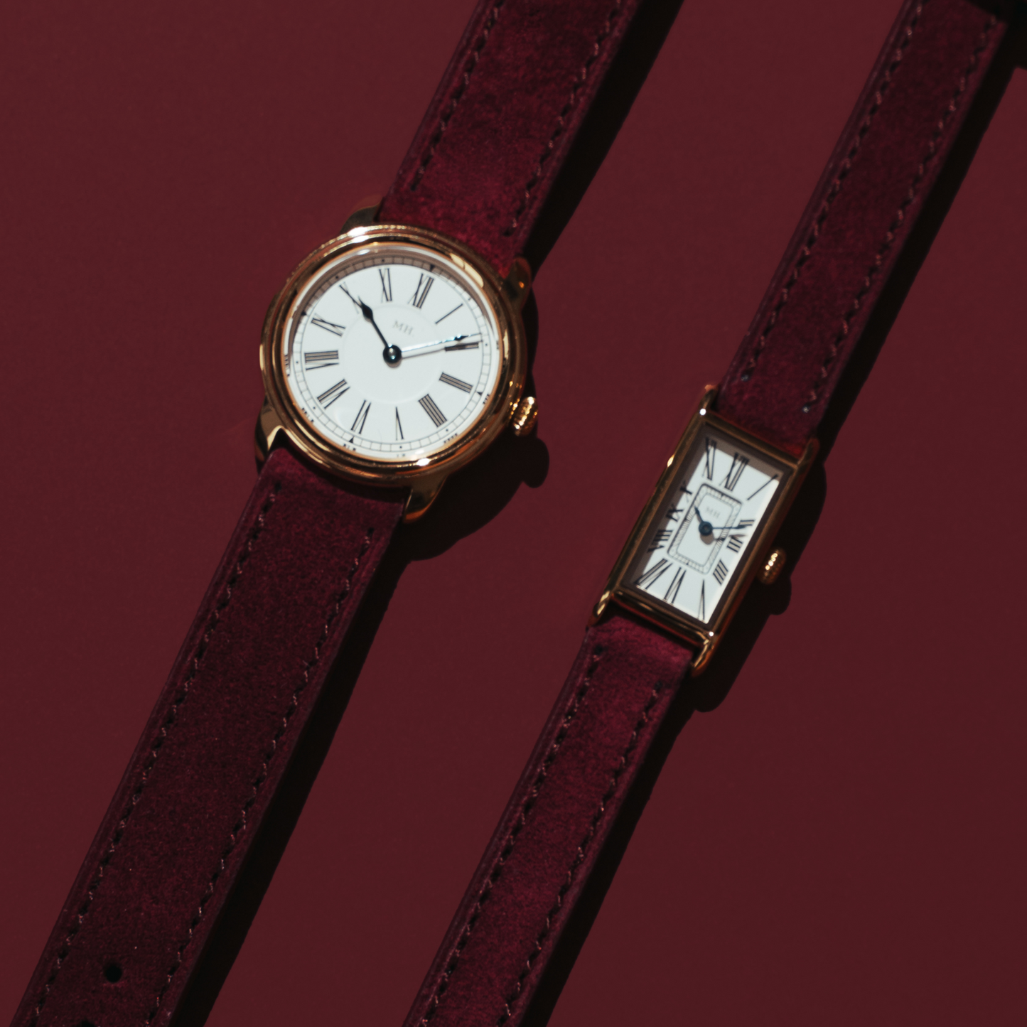 Suede Strap in Burgundy