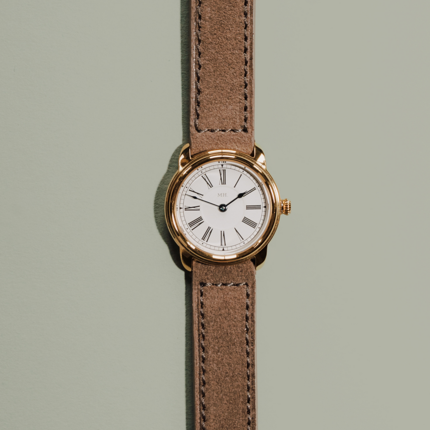 Suede Strap in Biscuit