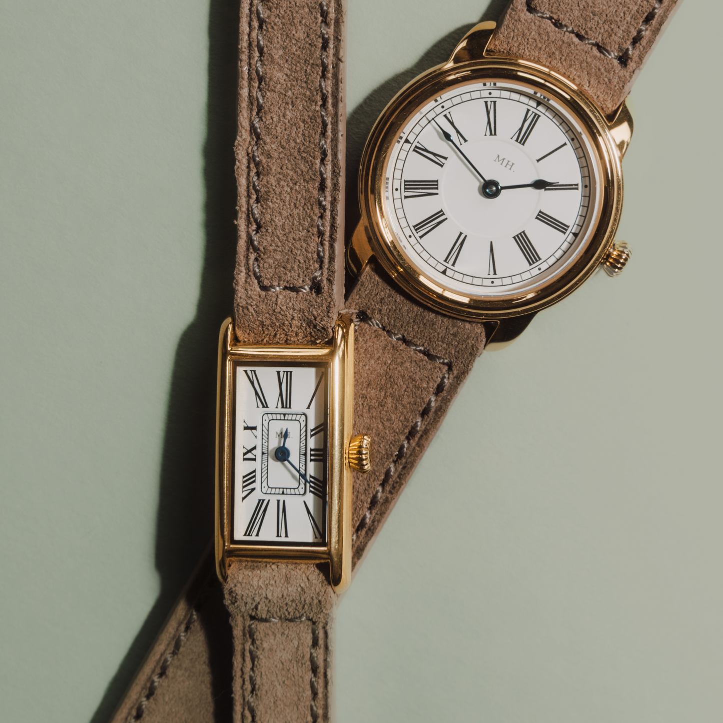Suede Strap in Biscuit