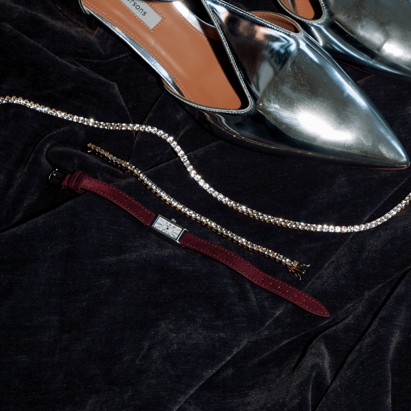 Suede Strap in Burgundy