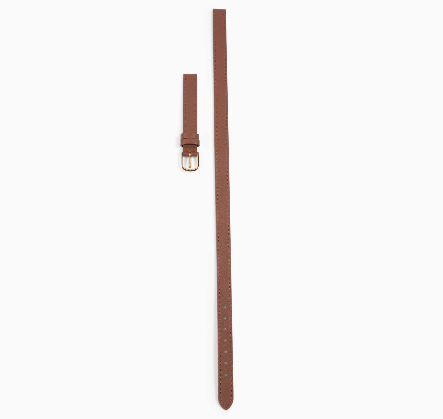 Kimsey Watch in Brown Leather “Double Wrap” Strap and gold clasp