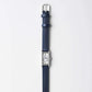 Navy Kimsey Watch in Brown Leather “Double Wrap” Strap and silver hardware
