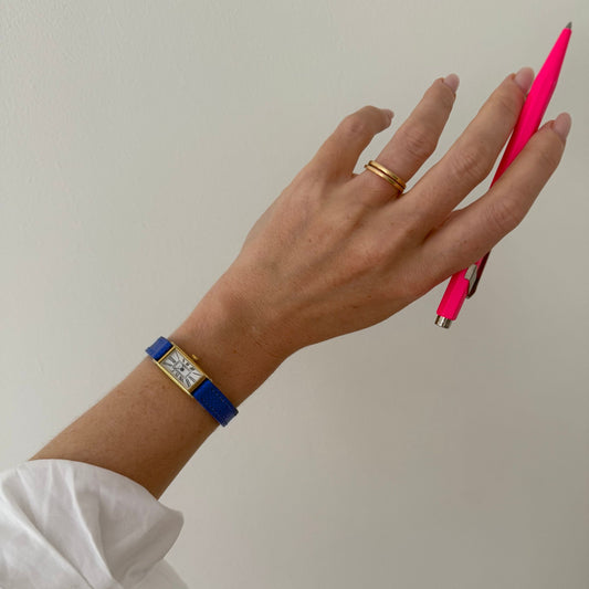 Calfskin Strap in Yves Klein Blue