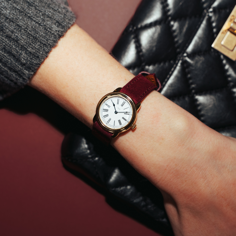 Suede Strap in Burgundy