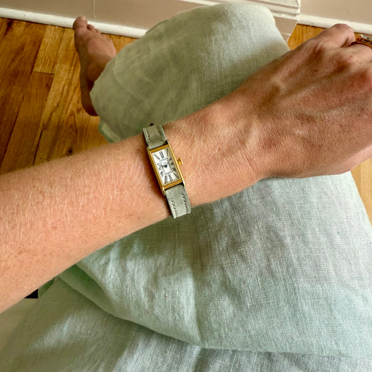 Suede Strap in Seafoam Green