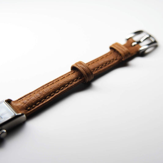 kimsey watch in tan premium leather strap