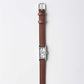 Kimsey Watch in Brown Leather “Double Wrap” Strap and silver hardware